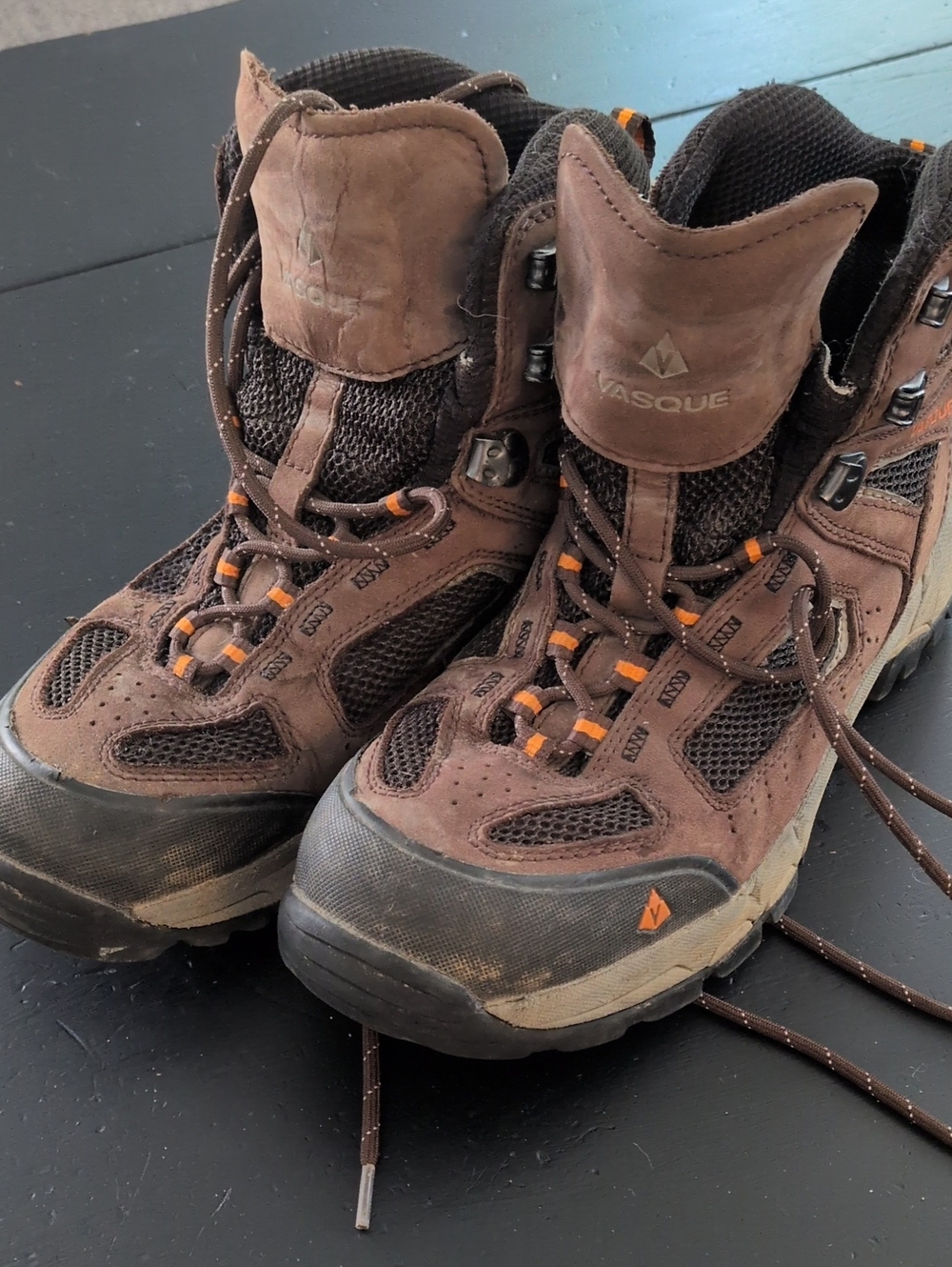 Vasque Men's Brown and Orange Hiking Boots